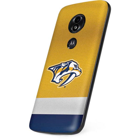 NHL Nashville Predators Alternate Jersey Moto E5 Play Skin